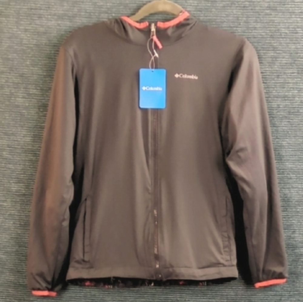 Columbia Pixel Grabber ll Youth XL Reversible Jacket Camping Motif Kitty Rescue!